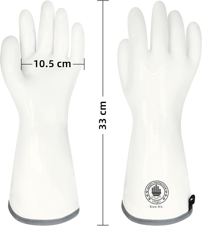Barbecue Mitts, Silicone Oven Gloves, Heat Resistant Oven Gloves with Fingers, Kitchen Oven Mitts Smoker Gloves for Baking, Grilling, Cooking, Food Grade, Waterproof (8)