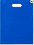 LDPE Die Cut Merchandise Plastic Bags - 500 Bags - 12"x15" - 1.5 mil - Blue - 1215DCBLUE - AssurePak