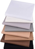 Aubliss 8pcs Fat Quarter Fabric Bundles (100% Cotton - 20‘’ x 20‘’) Quilting Cotton Craft Fabric Pre-Cut Squares Sheets for Patchwork Sewing Quilting Crafting
