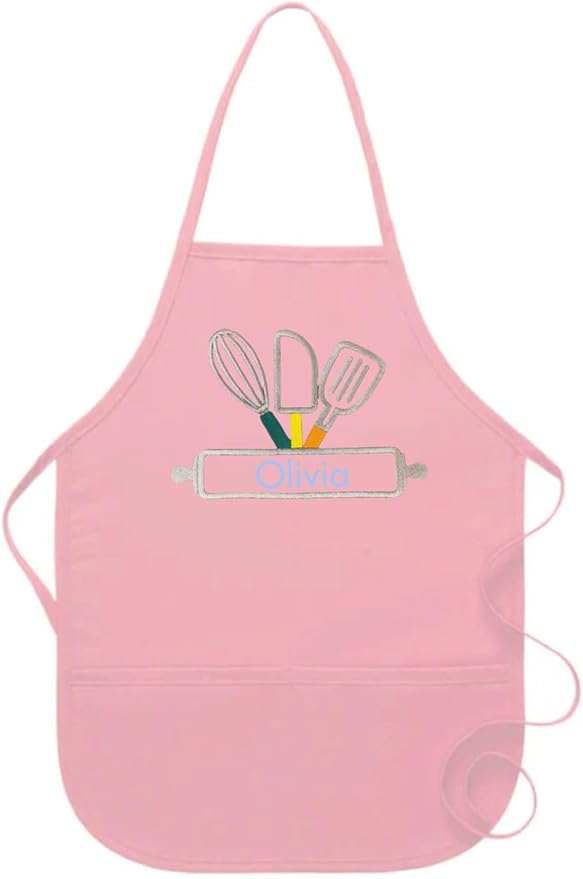 Kids Apron Customized With Name, Baker Apron, Baking, Cooking