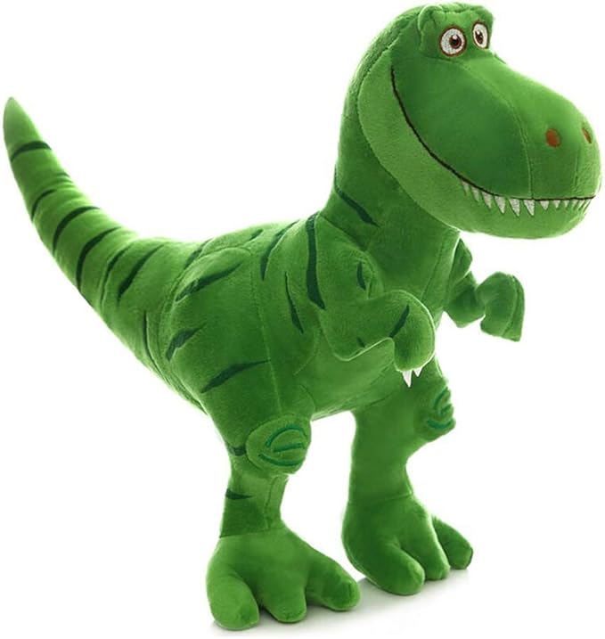 VSFNDB Stuffed Dinosaur Animal Plush Toy 11 Inches Green T-Rex Tyrannosaurus Animal Stuffed Plushies Super Soft Cute Cuddly Pillow Cushion Rex Stuff Dolls Gifts for Children Kids Boys Girls, 11Inches