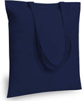 TOPDesign 24-Pack Economical 16"x15" Navy Blue Cotton Tote Bag, Lightweight Medium Reusable Grocery Shopping Cloth Bags, Suitable for DIY, Advertising, Promotion, Gift, Activity