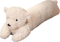 FEEZUSH Bear Plush Pillow - 47 inch Long Plush Bear - Birthday, Christmas, Valentine's Day Gift for Kids Boys Girls (White)