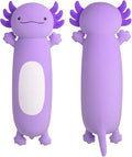 Dalmao 36 inch Cute Giant Purple Axolotl Plush Soft Body Pillow, Large Squishy Plushies Axolotl Stuffed Animals Toy, Gifts for Kids Boys Girls Birthday, Halloween, Christmas