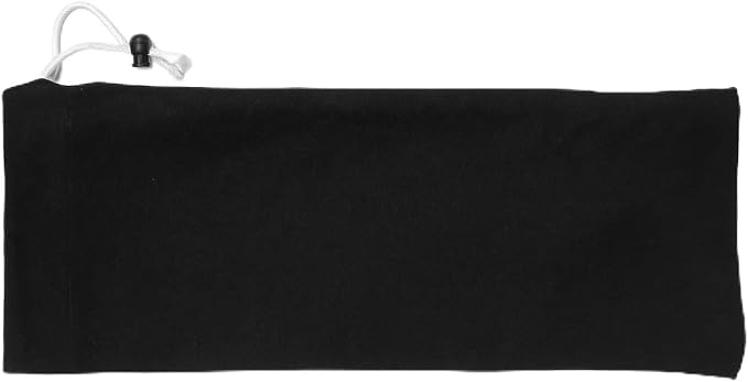 LFH Cotton Shoe Storage Bags with Drawstring, Dustproof Breathable Reusable Organizer, Perfect For Travel, Dorm, Hotel, College, Gym, Easy to Carry, Machine Washable 8"x17" (Pack of 4) - Black sand