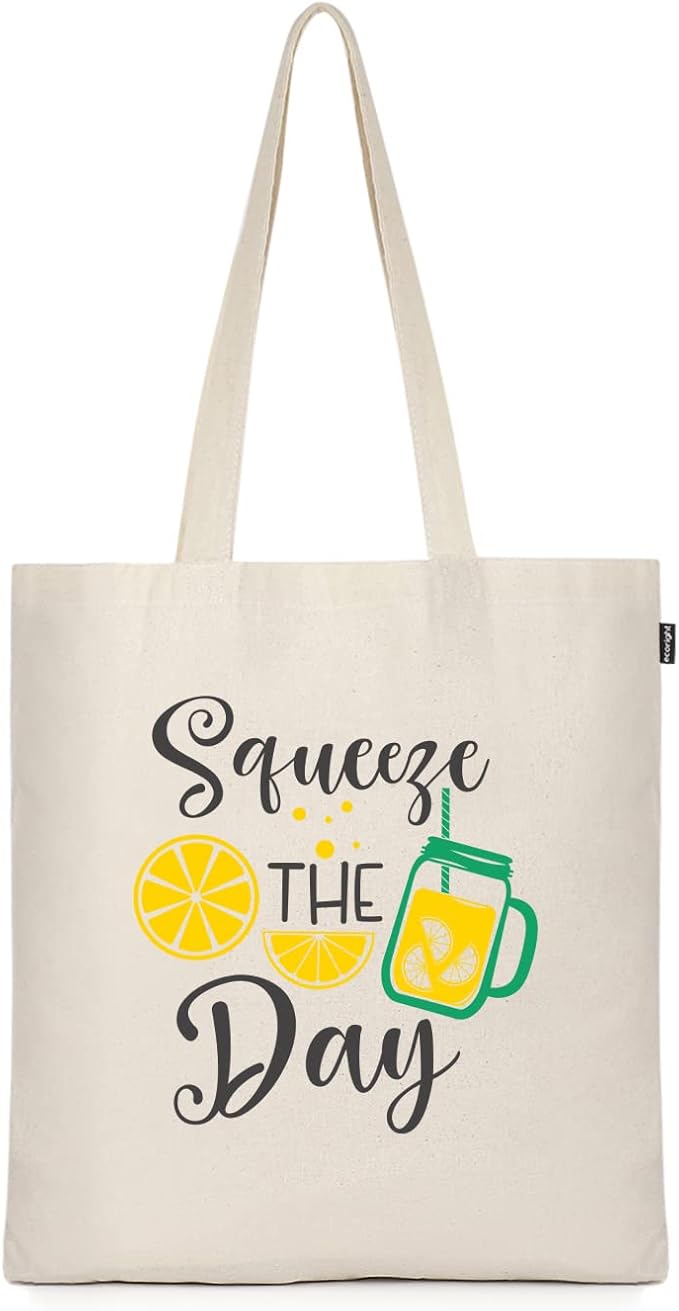 Eco Right Tote Bag for Women, Reusable Grocery Bag, Canvas Tote Bag for Shopping, Cotton Bag for Daily Use, Gifts for Women