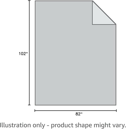 Ameritex Pet Bed Blanket Reversible 100% Waterproof Velvet Super Soft for Sofa and Bed (82x102 Inches, Cream+Grey)