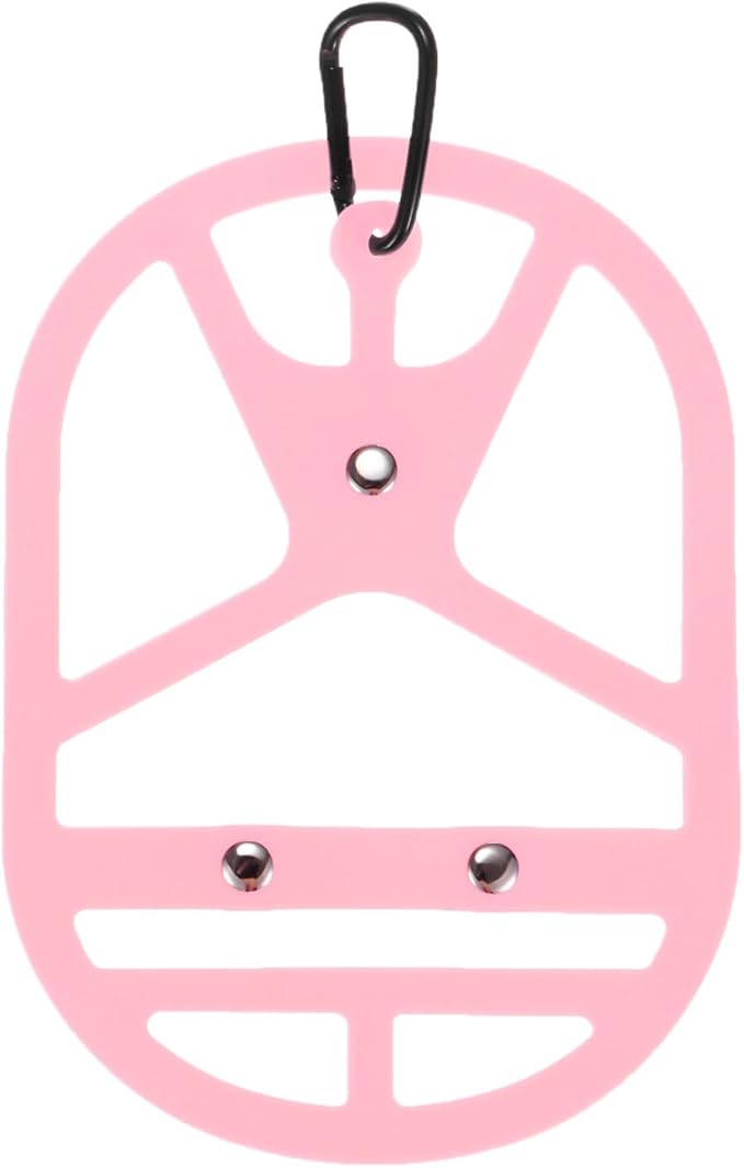 TIXIPEM Shoe Holster for Backpack [1SET] - Elastic Silicone Footwear Holder with Clip Use for Travel & Outdoors & Sports - [Pink-M] Hang Extra Shoes Cleats Boots