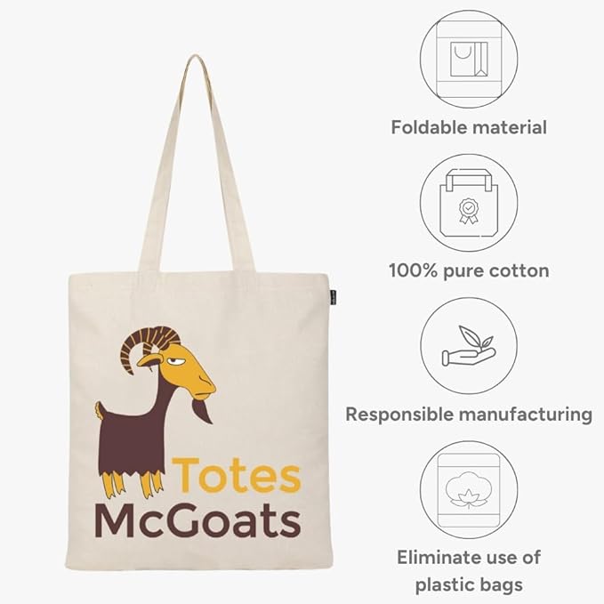 Eco Right Tote Bag for Women, Reusable Grocery Bag, Canvas Tote Bag for Shopping, Cotton Bag for Daily Use, Gifts for Women