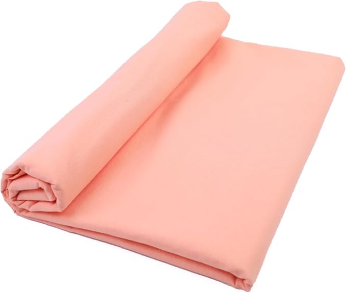 Cotton Fabric Natural Cotton Poplin Fabric by The Yard 100% Cotton, 59 Inches Wide Soft Embroidery Fabric Material for Quilting, Sewing, Crafts, Binding, Backing and Lining (Pink, 3 Yard)