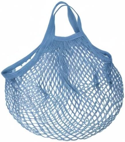 MECCANIXITY Cotton Mesh Bag Reusable Washable Mesh Net String Grocery Bags Organizer for Fruits Vegetables Shopping