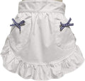 CRB Fashion Waist Apron Kitchen Cooking Restaurant Cotton Bistro Half Aprons with Pockets For Woman