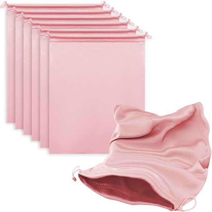 MtuxuYR Microfiber Drawstring Bags, Multi-Size Soft Protective Pouches for Shoes, Ski Goggles, Sunglasses, Handbags & Camera Lenses