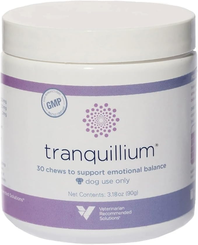 Veterinarian Recommended Solutions Tranquillium Canine Calming Chews from