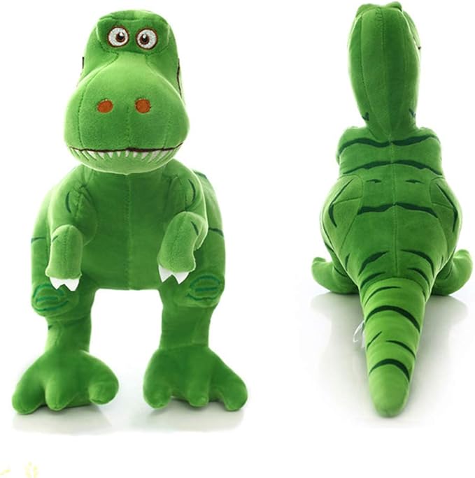 VSFNDB Stuffed Dinosaur Animal Plush Toy 14 Inches Green T-Rex Tyrannosaurus Animal Stuffed Plushies Super Soft Cute Cuddly Pillow Cushion Rex Stuff Dolls Gifts for Children Kids Boys Girls, 14Inches