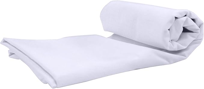 UBCGOTT 100% Cotton Muslin Fabric, 60 Inch X 3 Yards Bleached Muslin Linen Fabric by The Yard, Draping Fabrics Suitable for Sewing Embroidery, Crafts Material,Garments (White)