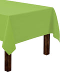 Gee Di Moda Rectangle Tablecloth - 60 x 126 Inch Apple Green Table Cloth for 8 Foot Rectangle Tables - Heavy Duty Washable Fabric - for Holiday Party, Dinner, Weddings, Baby Shower & Events