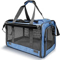 Pet Carrier for Large and Medium Cats, Soft-Sided Pet Carrier for Big Medium Cats and Puppy Dog Carriers Cat Carriers, Pet Privacy Protection Travel Carrier (Blue)