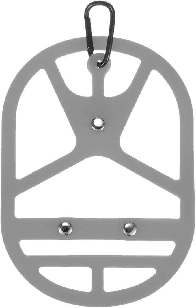 TIXIPEM Shoe Holster for Backpack [1SET] - Elastic Silicone Footwear Holder with Clip Use for Travel & Outdoors & Sports - [Gray-M] Hang Extra Shoes Cleats Boots