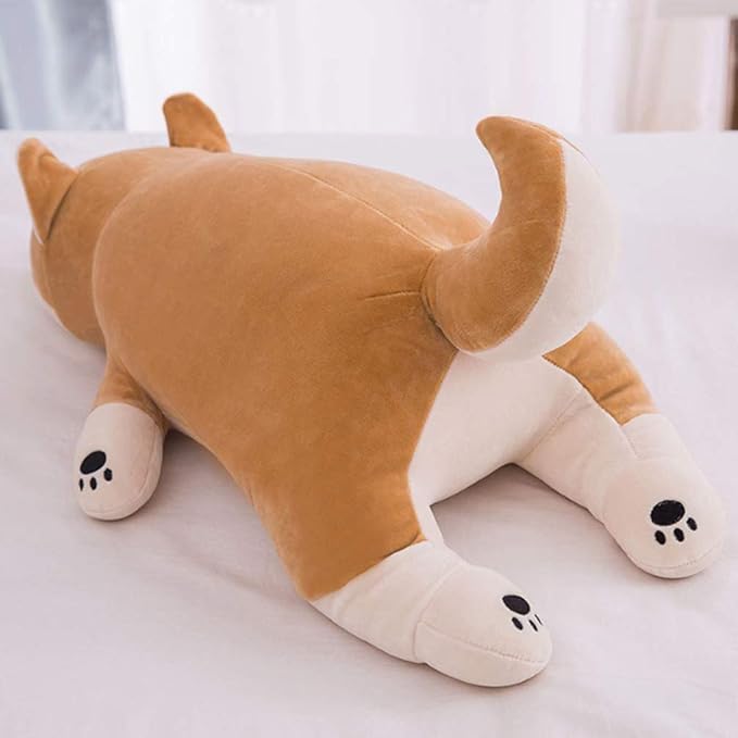 VSFNDB Stuffed Plush Shiba Inu Animal Toy 20 Inch Dog Corgi Akita Animal Stuffed Plushies Super Soft Cute Cuddly Pillow Cushion Stuff Dolls Gift for Children Kids Boys Girls Room Decoration, 20Inches