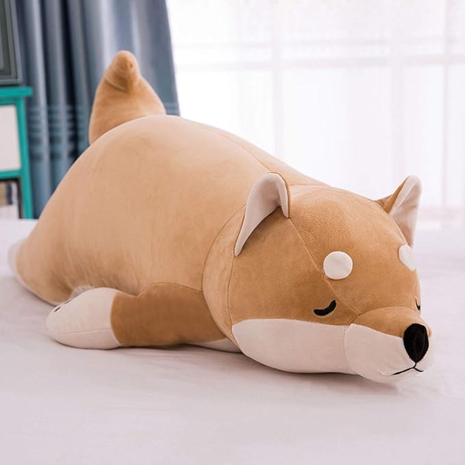 VSFNDB Stuffed Plush Shiba Inu Animal Toy 20 Inch Dog Corgi Akita Animal Stuffed Plushies Super Soft Cute Cuddly Pillow Cushion Stuff Dolls Gift for Children Kids Boys Girls Room Decoration, 20Inches