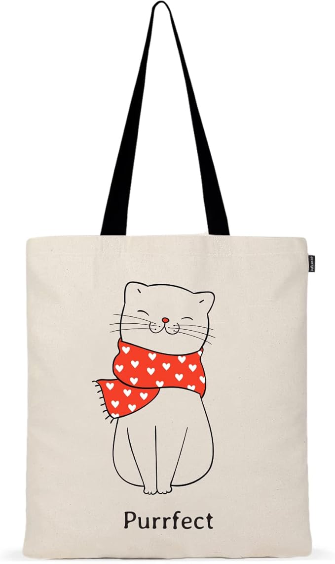 Eco Right Tote Bag for Women, Reusable Grocery Bag, Canvas Tote Bag for Shopping, Cotton Bag for Daily Use, Gifts for Women