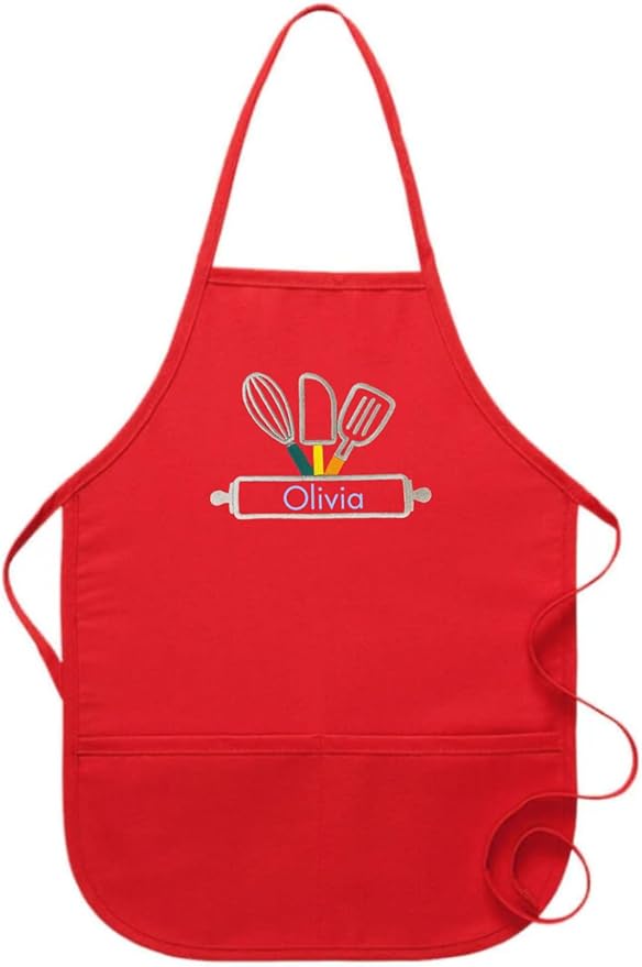 Kids Apron Customized With Name, Baker Apron, Baking, Cooking