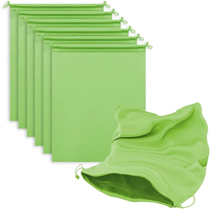 MtuxuYR Microfiber Drawstring Bags, Multi-Size Soft Protective Pouches for Shoes, Ski Goggles, Sunglasses, Handbags & Camera Lenses