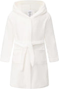 Fraprasty Boys Girls Hooded Robe Soft Touch Robe Kids Terry Cloth Cotton Spa Bathrobe Sleepwear 2-14 Years