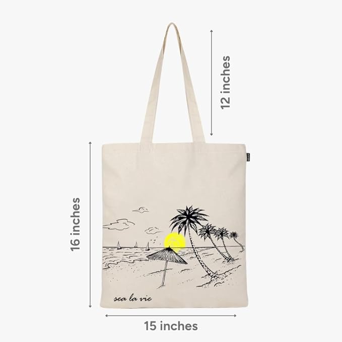 Eco Right Tote Bag for Women, Reusable Grocery Bag, Canvas Tote Bag for Shopping, Cotton Bag for Daily Use, Gifts for Women