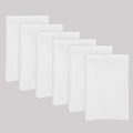 Solino Home White Linen Napkins Set of 6-100% Pure Linen Cloth Washable Dinner Napkins 20 x 20 Inch for Fall, Autumn, Halloween, Thanksgiving, Christmas, Holiday - Fete