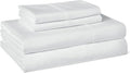 Amazon Basics Organic Cotton Sheet Set with 2-Pieces Pillowcase, White, King