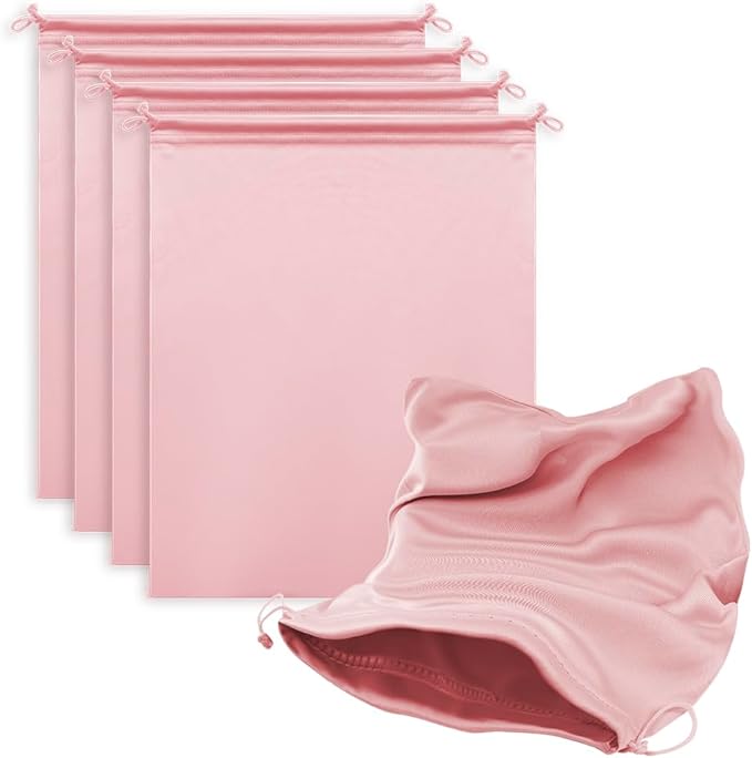 MtuxuYR Microfiber Drawstring Bags, Multi-Size Soft Protective Pouches for Shoes, Ski Goggles, Sunglasses, Handbags & Camera Lenses