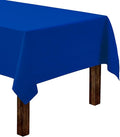 Gee Di Moda Rectangle Tablecloth - 60 x 84 Inch Royal Blue Table Cloth for 5 Foot Rectangle Tables - Heavy Duty Washable Fabric - for Holiday Party, Dinner, Weddings, Baby Shower & Events