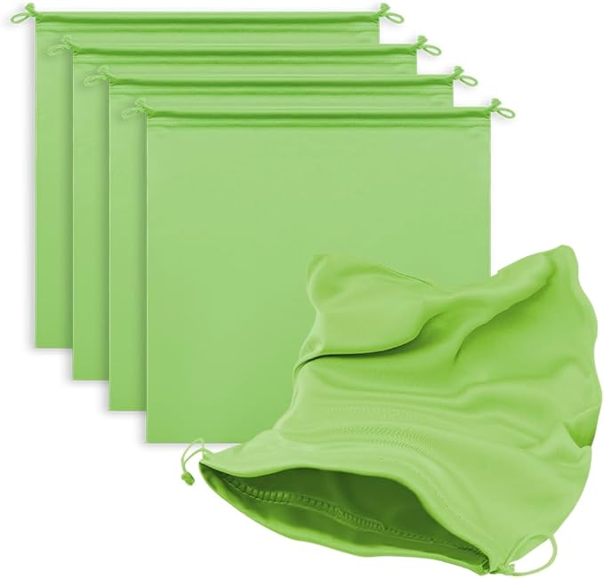 MtuxuYR Microfiber Drawstring Bags, Multi-Size Soft Protective Pouches for Shoes, Ski Goggles, Sunglasses, Handbags & Camera Lenses