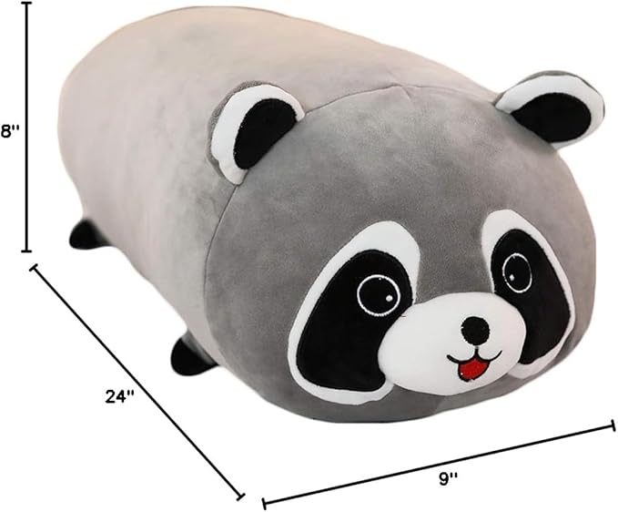 sofipal Panda Plush Pillow, Panda Stuffed Animal Cute Plushie Animal Toy Gifts for Kids Birthday,Christmas,Valentine 23.6"