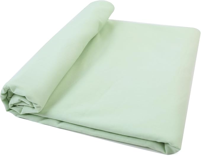 Cotton Fabric Natural Cotton Poplin Fabric by The Yard 100% Cotton, 59 Inches Wide Soft Embroidery Fabric Material for Quilting, Sewing, Crafts, Binding, Backing and Lining (Sage Green, 3 Yard)