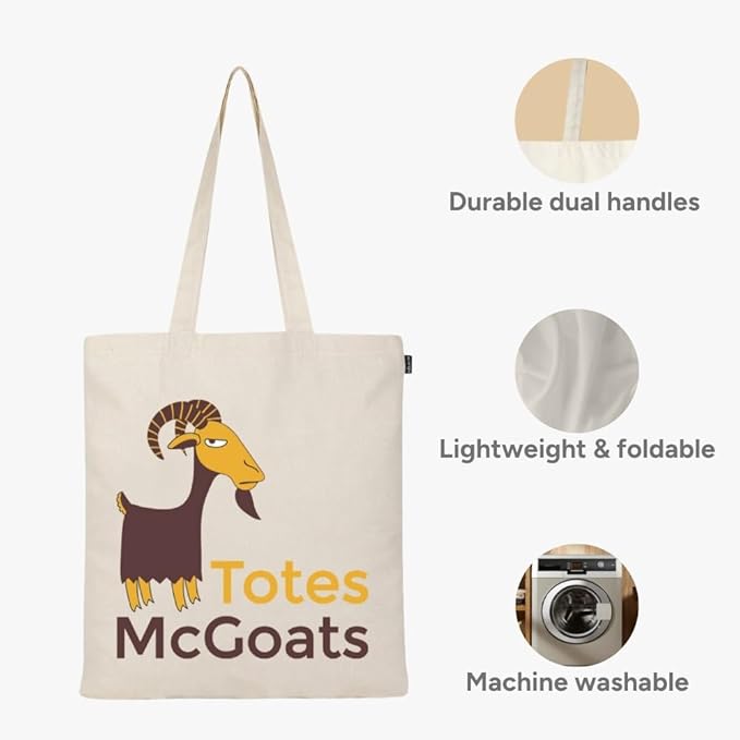 Eco Right Tote Bag for Women, Reusable Grocery Bag, Canvas Tote Bag for Shopping, Cotton Bag for Daily Use, Gifts for Women
