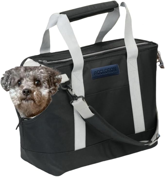 Accloeon Dog Purse Carrier for Small Dogs。Waterproof Lining, Breathable Mesh, Large Pockets - Lightweight Oxford Pet Tote Bag Carrier。Lightweight Cat Carrier - Versatile Small Pet Bag