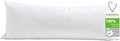 TOPGREEN Feathers Down Pillow Insert 14x36, 100% Organic Cotton Shell, Large Lumbar Pillow Insert, Decorative Throw Pillow for Living Room Sofa, Couch, or Bed (White)