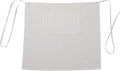 100% Linen Bistro Half Apron, Waist Apron With 2 Pockets For Women Men Waitress Server Cooking Kitchen Restaurant
