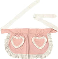 CRB Fashion Waist Apron Kitchen Cooking Restaurant Cotton Bistro Half Aprons with Pockets For Woman