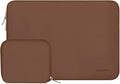 MOSISO Laptop Case 13.3 inch, 13-13.3 inch Laptop Sleeve Bag Compatible with MacBook Air/Pro 13/Pro 14 M5 M4 M3 M2 M1, HP Dell ASUS Lenovo, Neoprene Computer Sleeve Bag with Small Case, Caramel Brown
