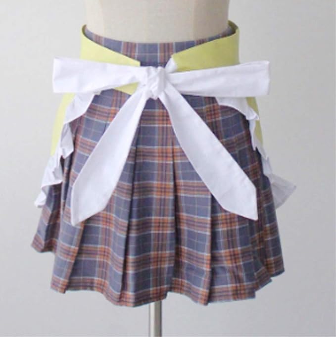 CRB Fashion Waist Apron Kitchen Cooking Restaurant Cotton Bistro Half Aprons with Pockets For Woman