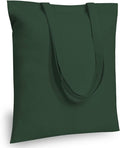 TOPDesign 6-Pack Economical 16"x15" Green Black Cotton Tote Bag, Lightweight Medium Reusable Grocery Shopping Cloth Bags, Suitable for DIY, Advertising, Promotion, Gift, Activity