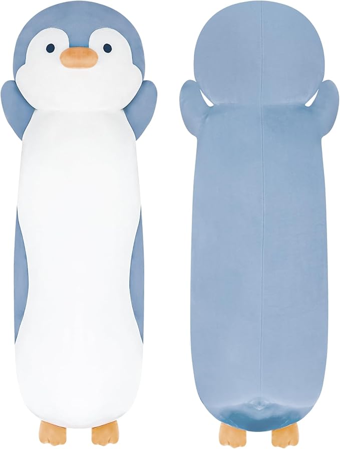 Dalmao 22 inch Long Penguin Body Pillow for Kids, Big Penguin Stuffed Animal Plush Toys, Cute Cuddle Pillow Gift for Kids, Girls, Girlfriends, Birthday, Christmas