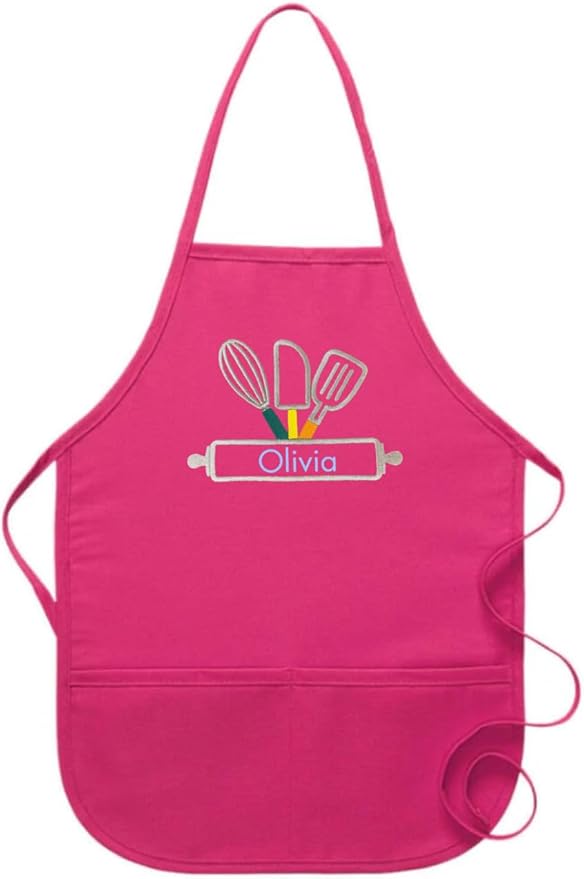Kids Apron Customized With Name, Baker Apron, Baking, Cooking