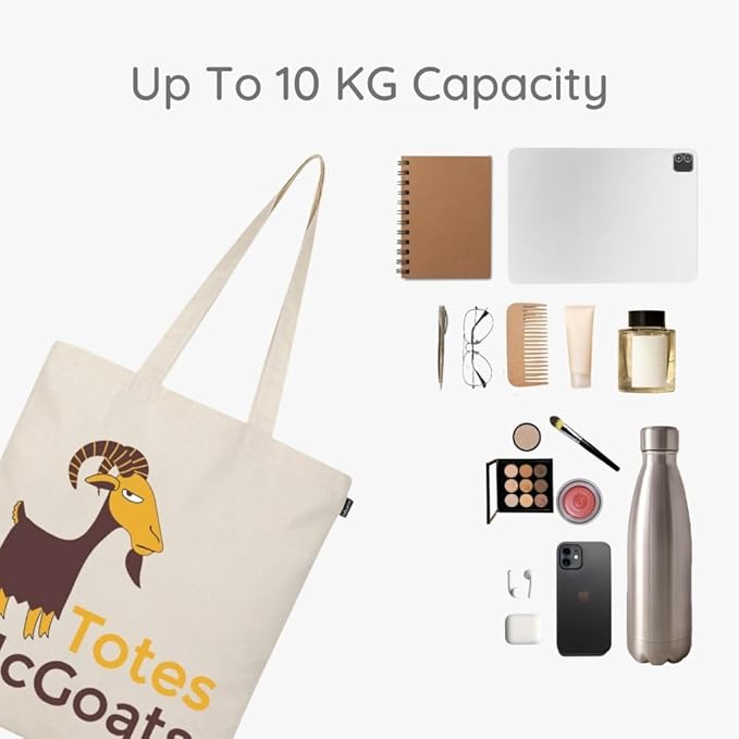 Eco Right Tote Bag for Women, Reusable Grocery Bag, Canvas Tote Bag for Shopping, Cotton Bag for Daily Use, Gifts for Women