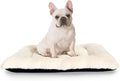 Dog Bed 30x19 for Medium Size Crate Very Soft and Comfy Washable, Fluffy Plushy Plush Pillow Bed Kennel Pad, Non-Slip and Machine Washable Pet Sleeping Mattress Mat for Medium Dogs, 30 Inch, Beige