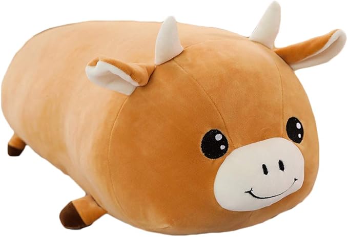 sofipal Cow Plush Hugging Pillow, Cow Plushie Stuffed Animal Toy Cute Plush Animal Pillow Gifts for Kids Birthday,Christmas,Valentine 23.6"